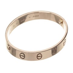 Cartier 18k White Gold Love Bracelet