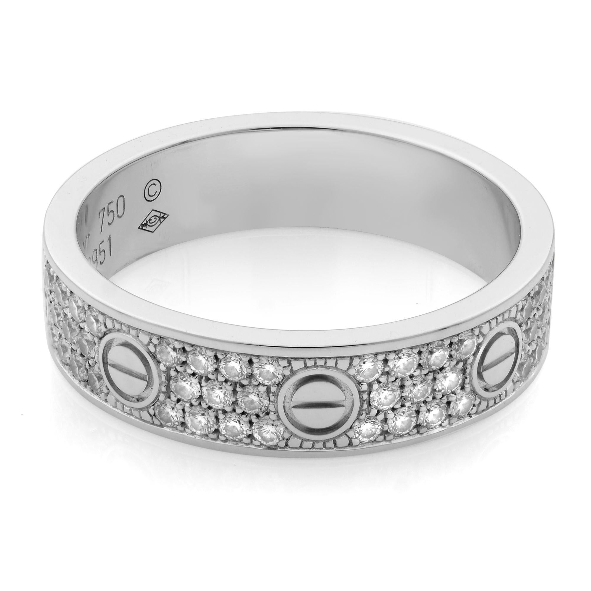 cartier love wedding band with engagement ring