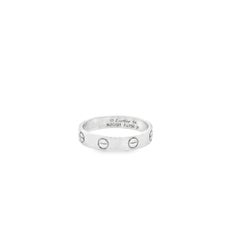 Cartier 18k white gold love ring