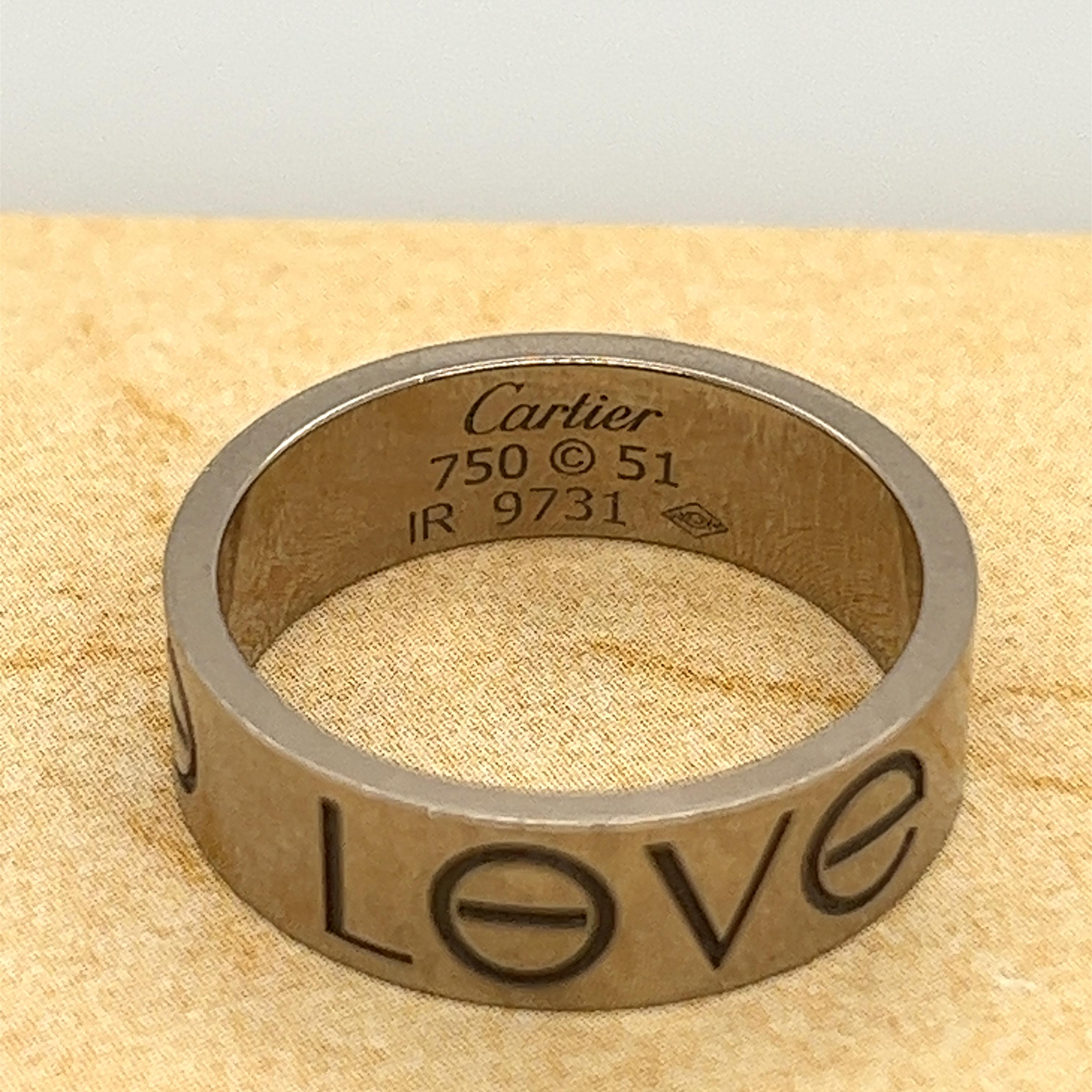 cartier love ring thick band