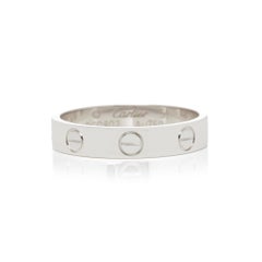 Cartier 18 Karat White Gold Love Wedding Ring