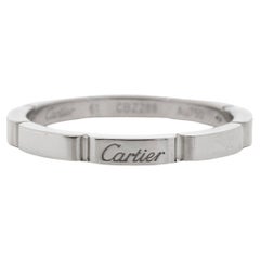 Cartier 18K White Gold Maillon Panthere Wedding Band Ring