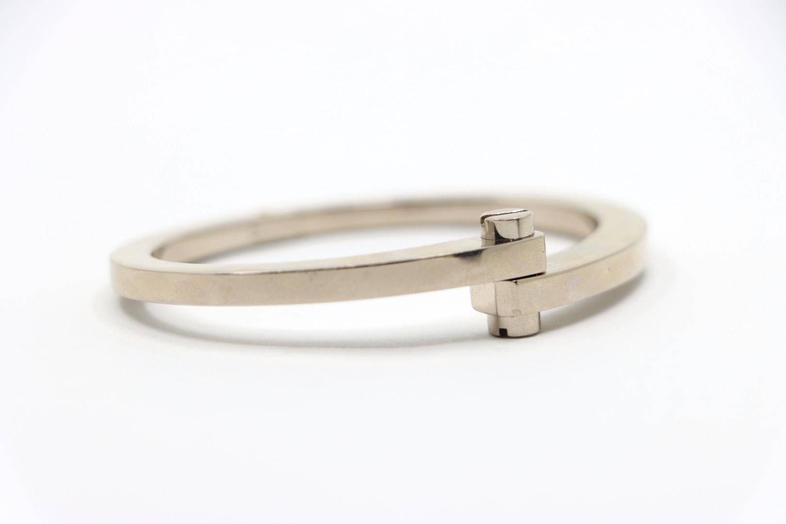 Cartier 18K White Gold  Menotte Bracelet 6