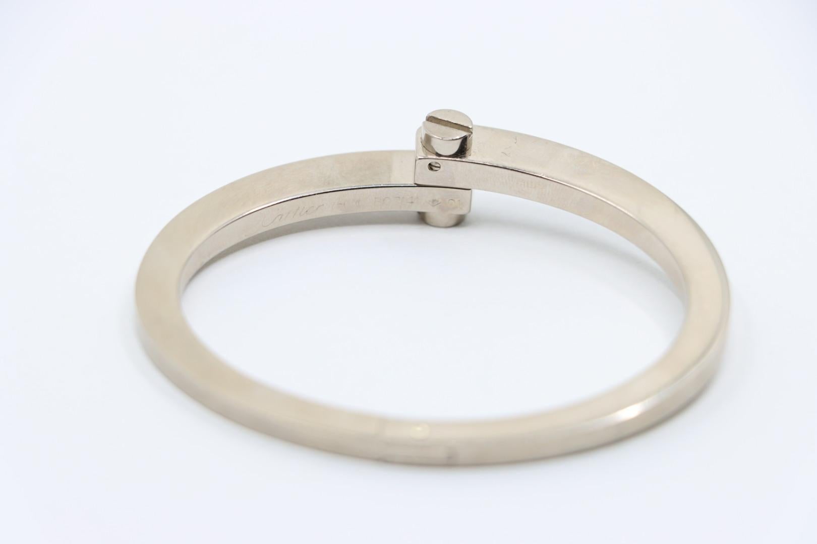 Cartier 18K White Gold  Menotte Bracelet 1