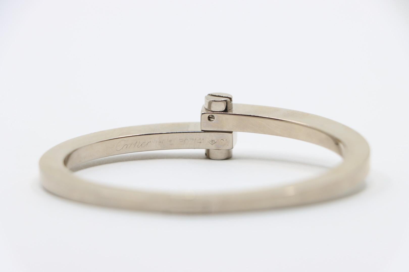 Cartier 18K White Gold  Menotte Bracelet 5
