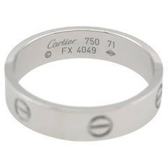 Cartier 18 Karat Weißgold Herren LOVE Ring