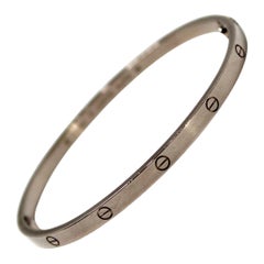 Cartier 18k White Gold Mini Love Bracelet