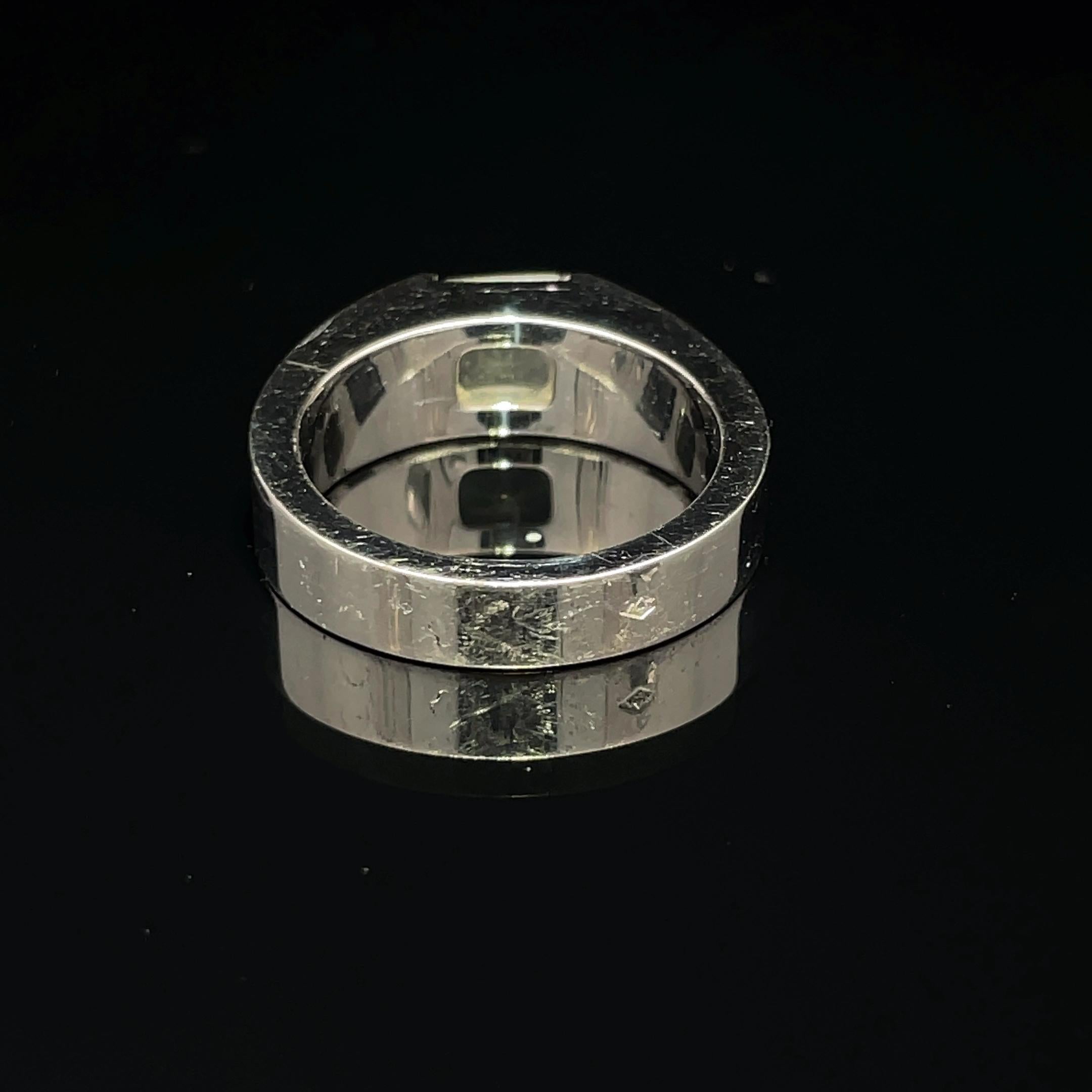 Cartier 18k White Gold Moonstone Ring For Sale 4