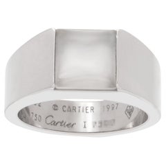 Cartier 18k White Gold Moonstone Ring