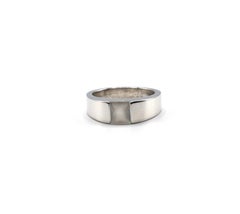 Cartier 18 Karat White Gold Moonstone Tank Ring