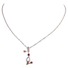 Cartier 18K White Gold Muti-Gemstone Necklace CA01-052026