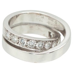 Bague en or blanc 18K Nouvelle Vague avec diamants de Cartier