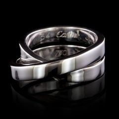 Cartier 18 Karat White Gold Nouvelle Vague Ring, Paris