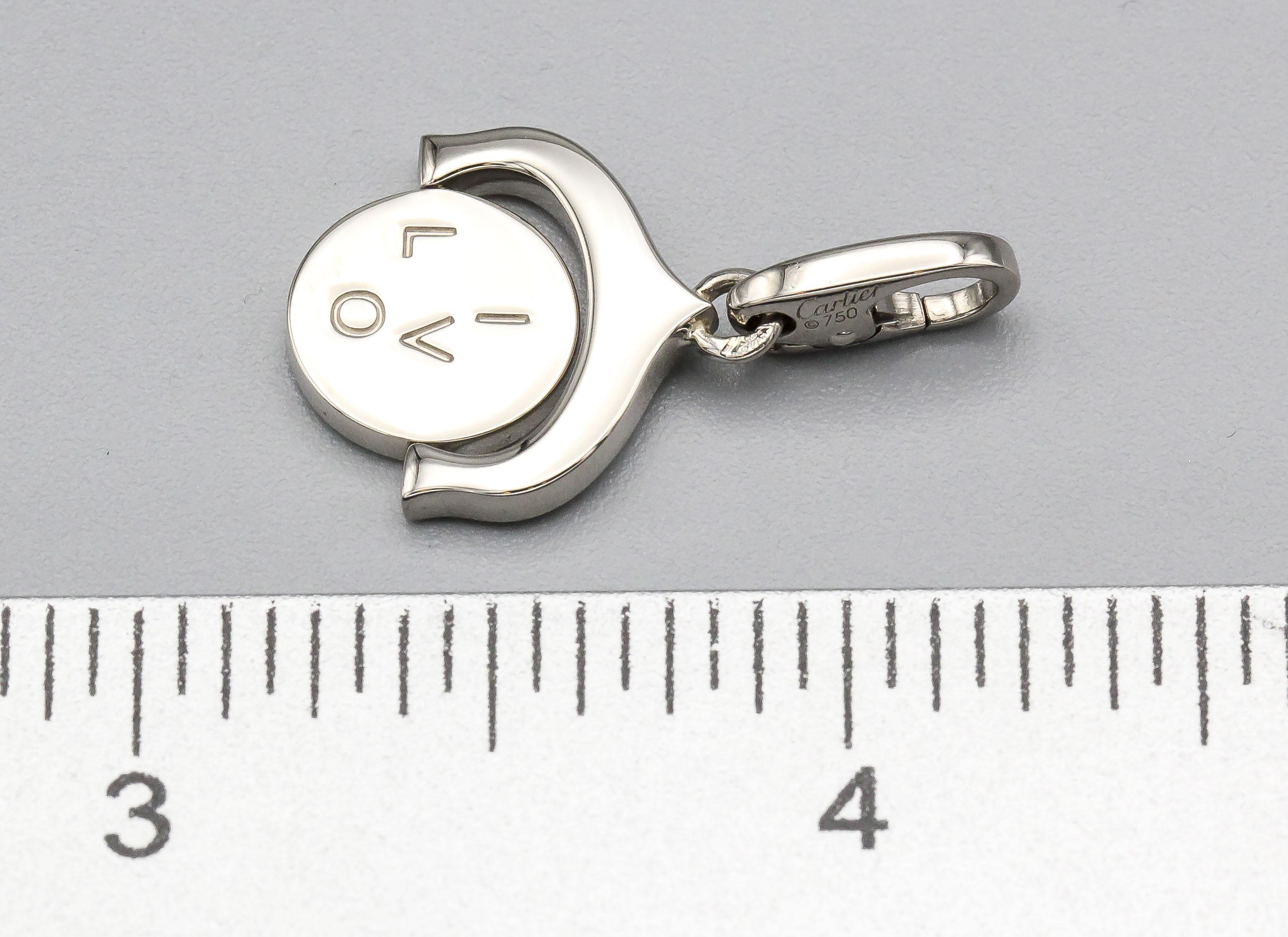 Cartier 18K White Gold Rotating 