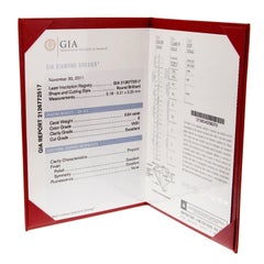 Cartier 18k White Gold Round Brilliant Cut Diamond Stud Earrings 1.08ct