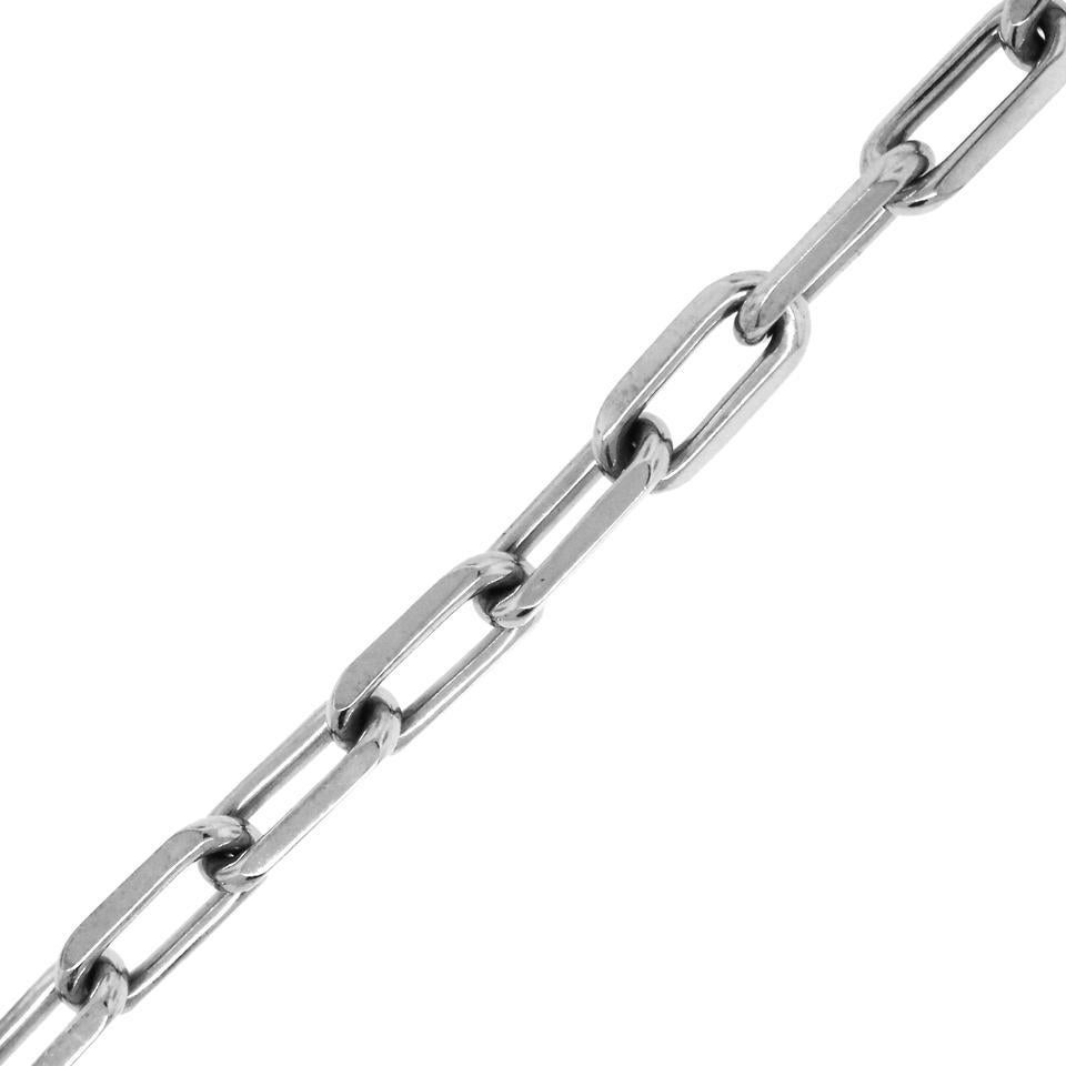 Brand: Cartier
Material: 18k White Gold
Measurements: 7
Clasp: Lobster Clasp
Total Weight: 19.2g (12.3dwt)
Additional Details: This item comes with original Cartier Pouch!
SKU: G9555 