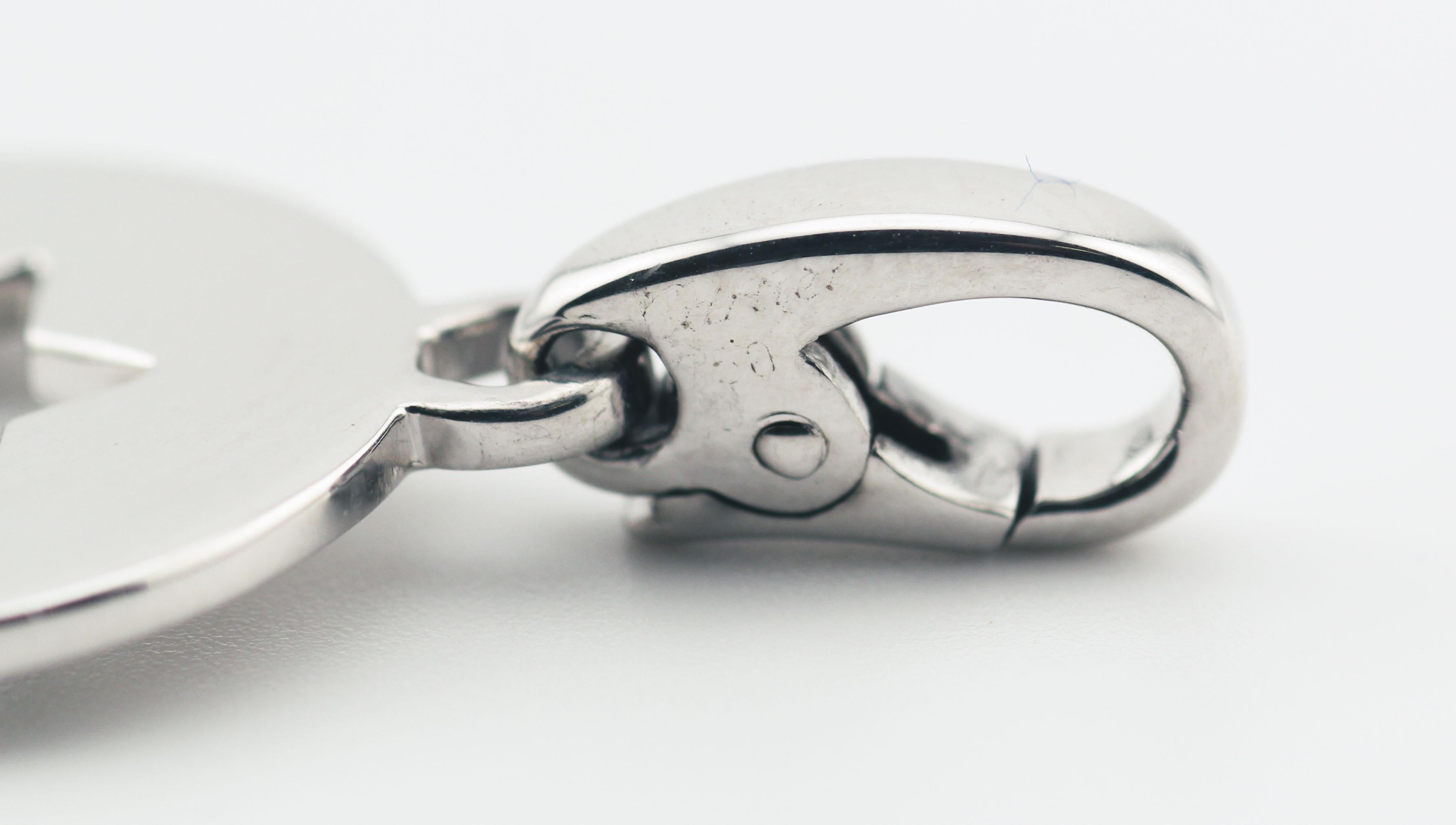 Cartier 18K White Gold Star of David Charm Pendant 2