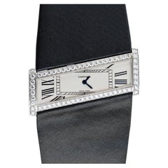 Cartier 18K White Gold Tank Divan Diamond Ladies Watch