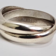 Cartier 18K White Gold Trinity Ring