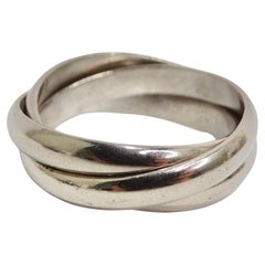 Used Cartier 18K White Gold Trinity Ring