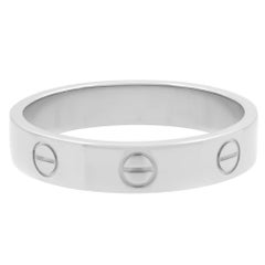 Cartier 18k White Gold Wedding Band Ring