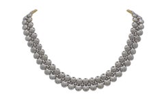 Cartier Honeymoon Collection Reversible Necklace 18k White & Yellow Gold