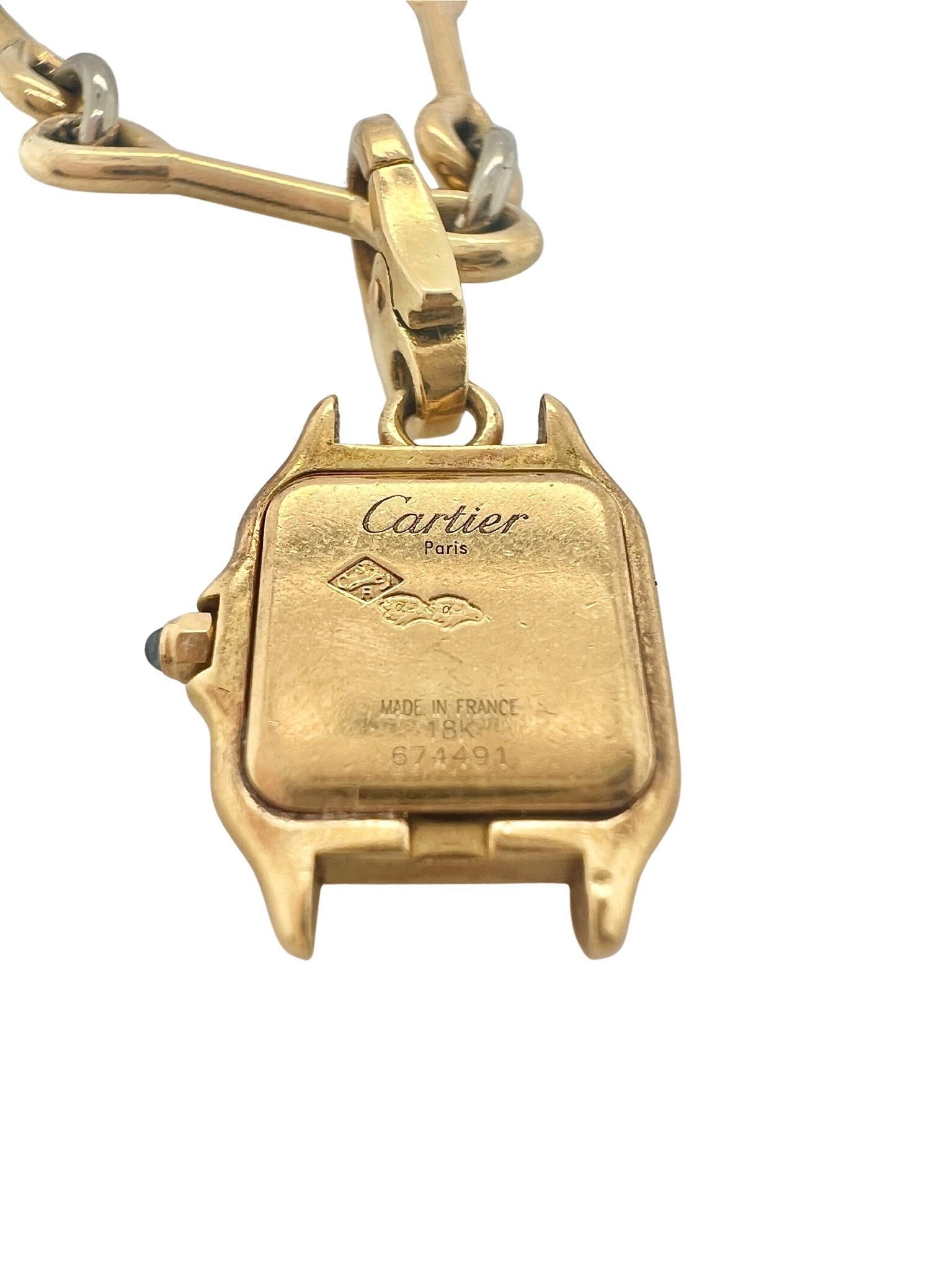 Donna Cartier Bracciale Charm in oro giallo e bianco 18 ct. in vendita