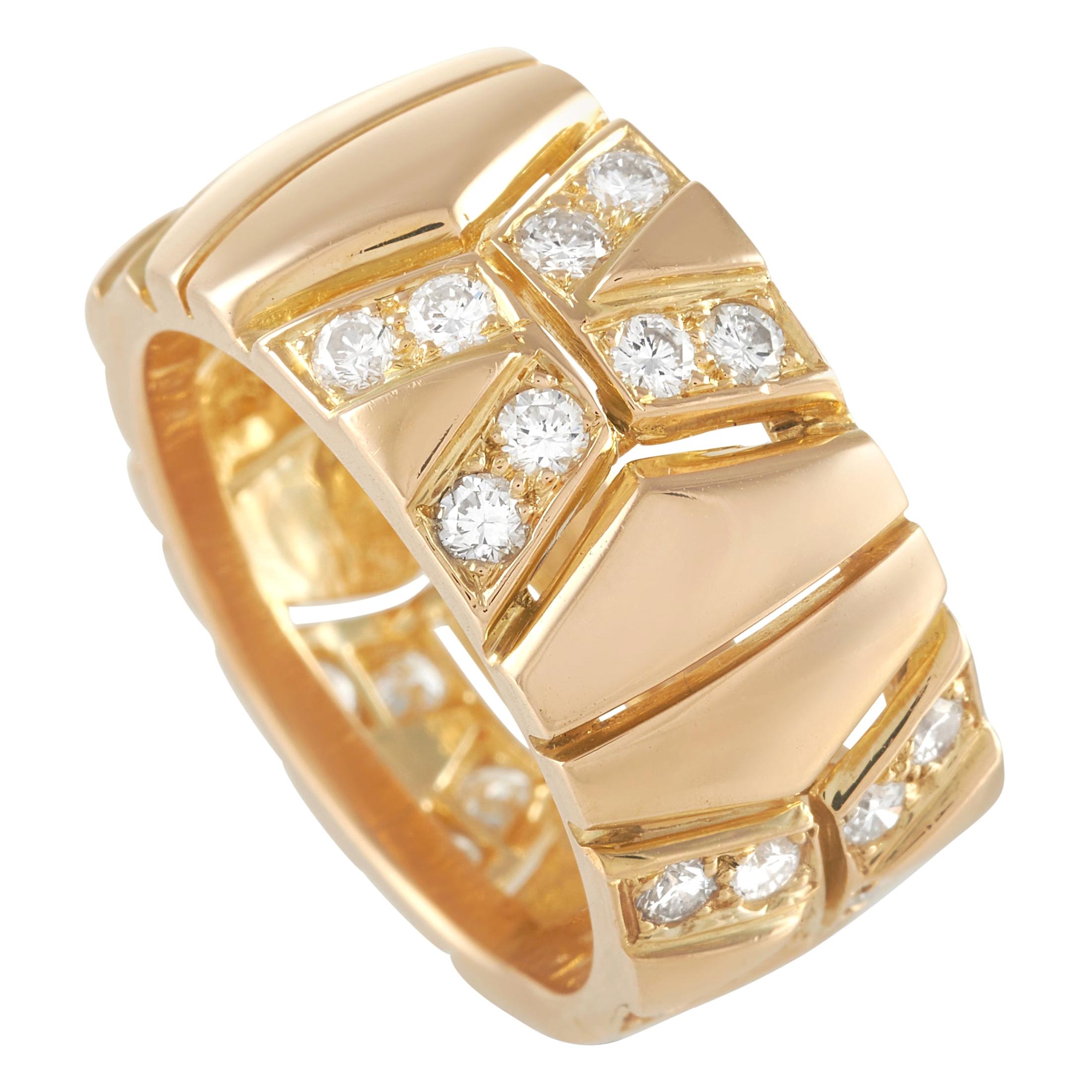 Cartier 18K Yellow Gold 1.00 ct Diamond Band Ring