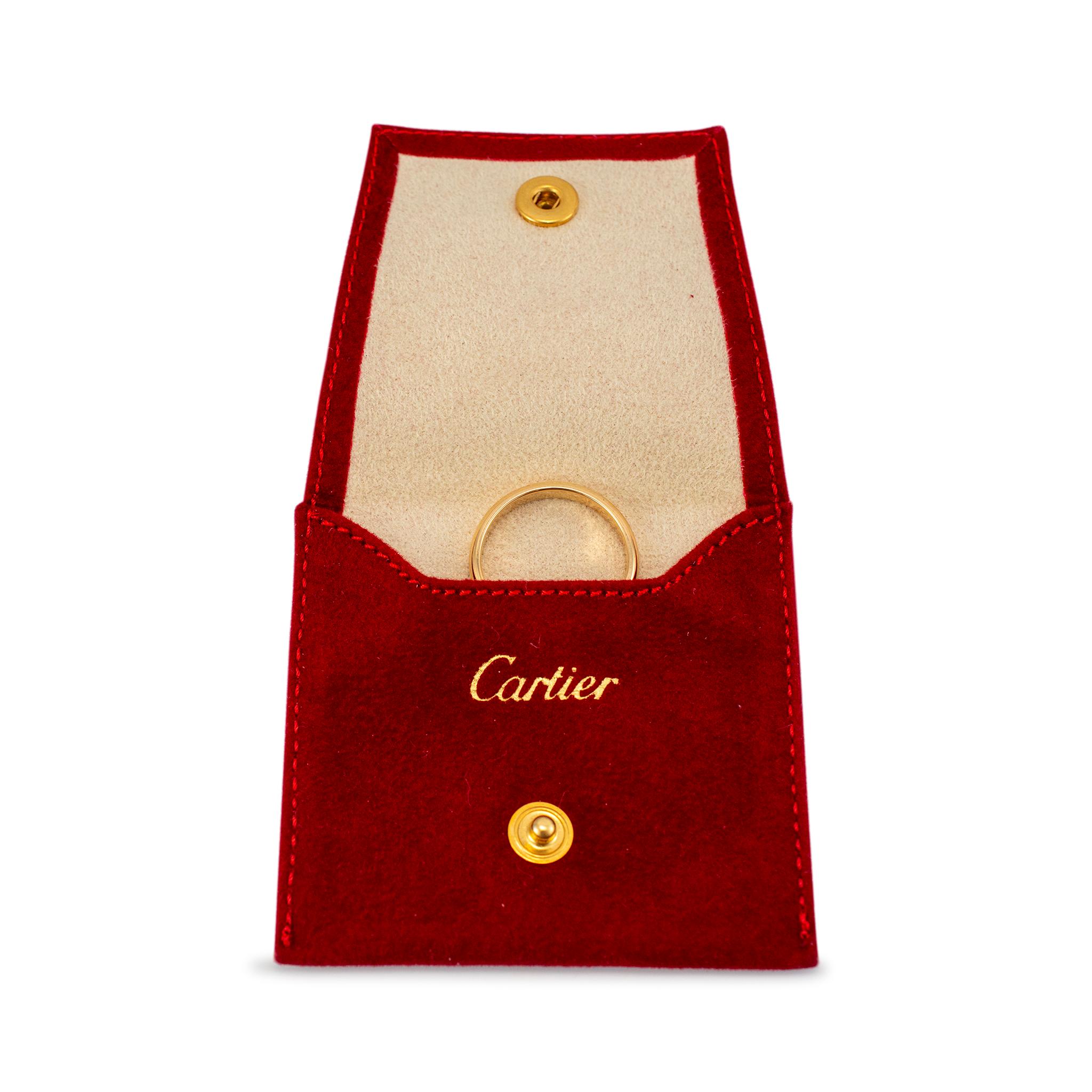 Cartier 18 Karat Gelbgold 1895 Ehering 1