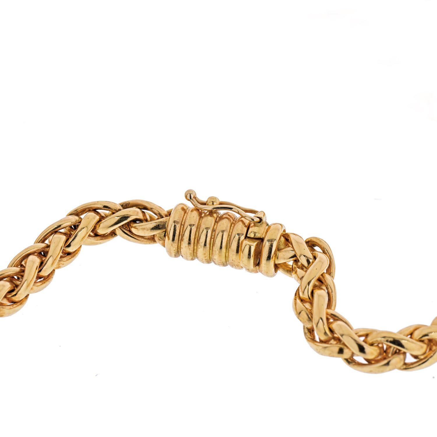 Collier à maillons français en or jaune 18 carats de Cartier Pour femmes 