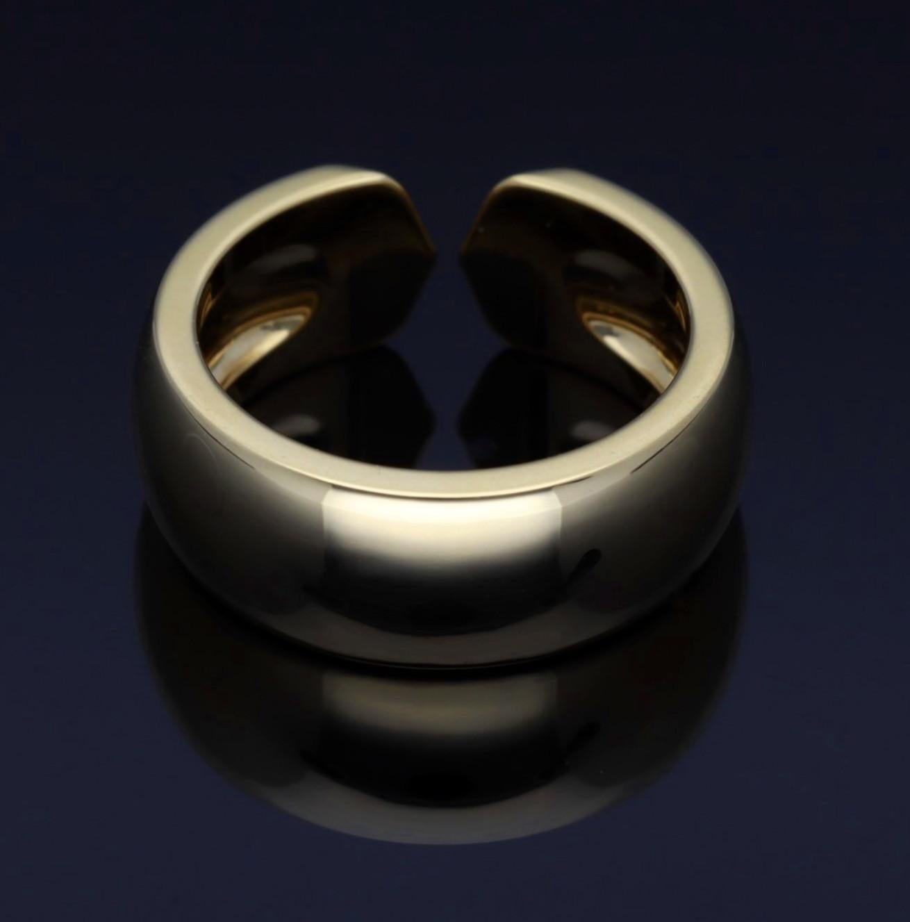 Cartier Bague Absolute Double C en or jaune 18 carats US 4 1/4 en vente 7