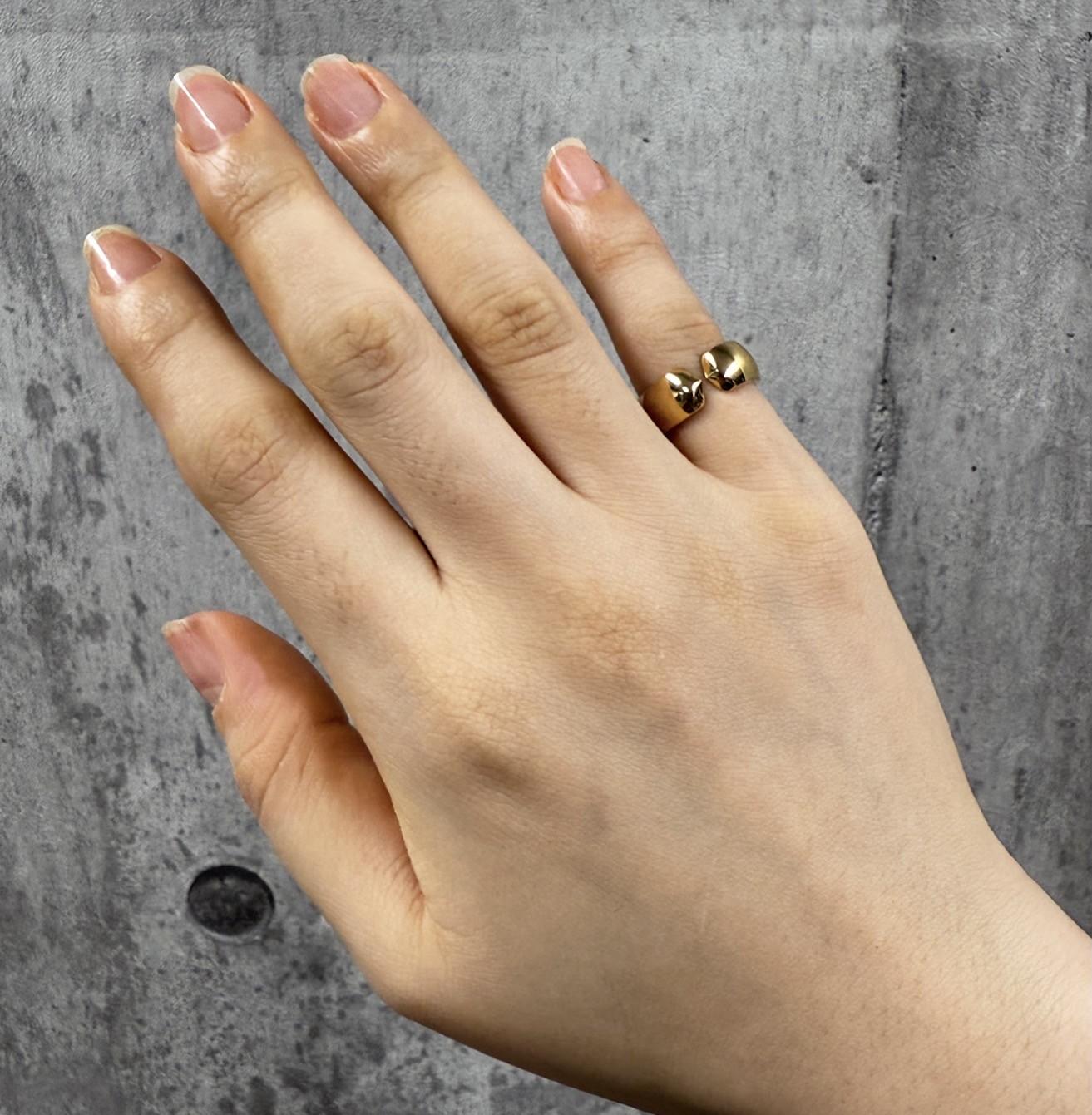 Cartier Bague Absolute Double C en or jaune 18 carats US 4 1/4 en vente 8