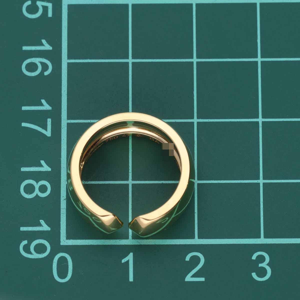 Cartier 18K Yellow Gold Absolute Double C Ring US 4 1/4 For Sale 3