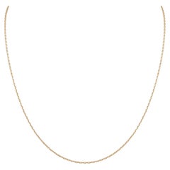 Cartier 18K Yellow Gold Adjustable Chain Necklace 
