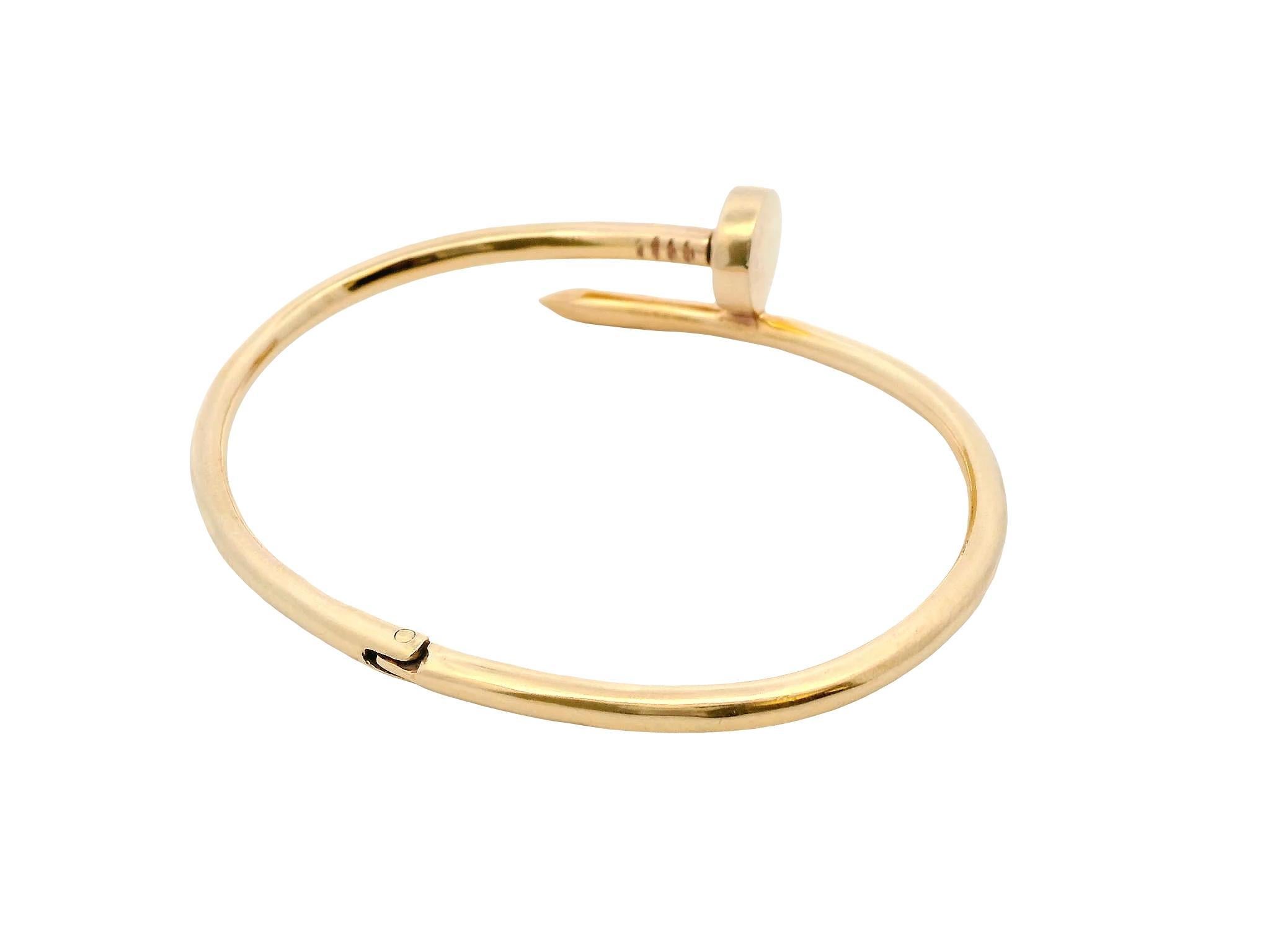 Cartier 18k Oro Amarillo Aldo Cipullo Cartier Uña Pulsera brazalete en Bueno estado para la venta en Great Neck Plaza, NY