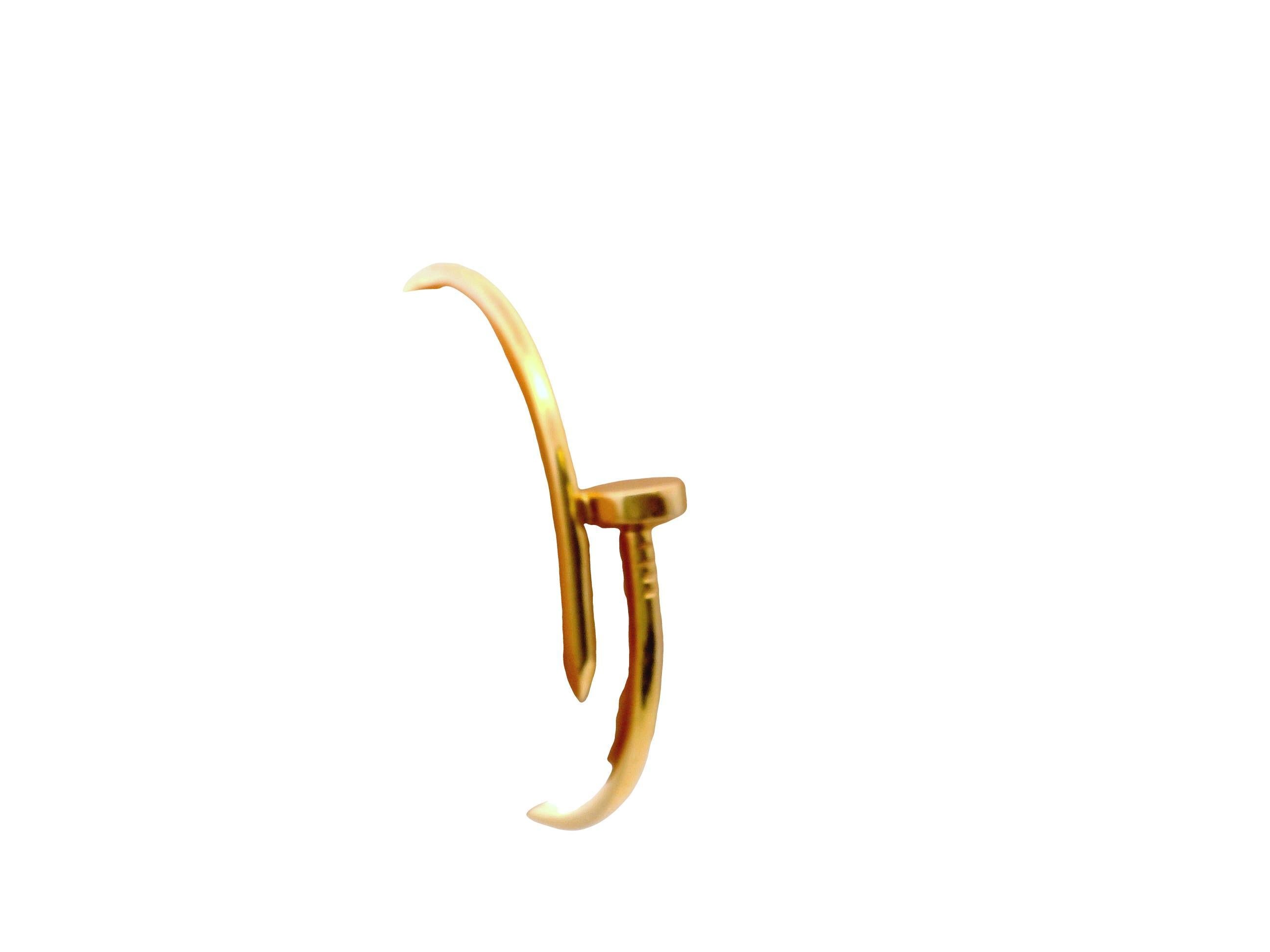 Cartier 18k Oro Amarillo Aldo Cipullo Cartier Uña Pulsera brazalete en venta 1