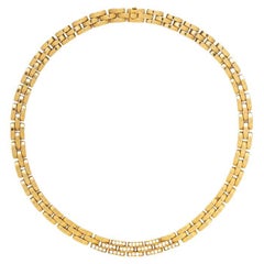 Collier "Maillon Panthère" en or jaune 18 carats et diamants, Cartier, 2000