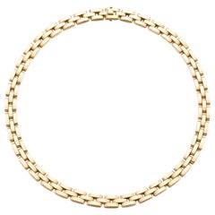 Cartier, Collana "Maillon Panthère" in oro giallo 18 carati e diamanti