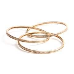 Cartier 18k Yellow Gold and Diamond Trinity Bracelet