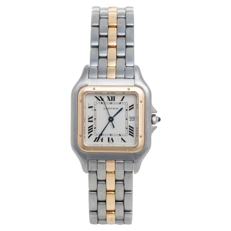 Cartier 18K Yellow Gold and Stainless Panthere 187957 Women
s Wristwatch 29 MM