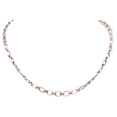 Collana a catena in oro giallo 18 carati e Steele di Cartier