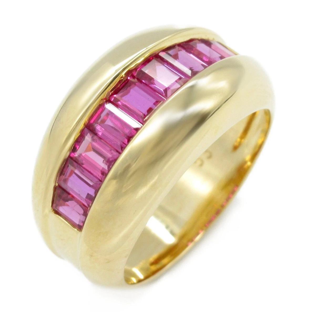 Cartier 18k Yellow Gold & Baguette Ruby Cocktail Ring Vintage 1980s



Here is your chance to purchase a beautiful and highly collectible designer ring.


CARTIER Ruby Ring 18KYG Yellow Gold Used women US size 6.25 #53
Color	Red‐ish