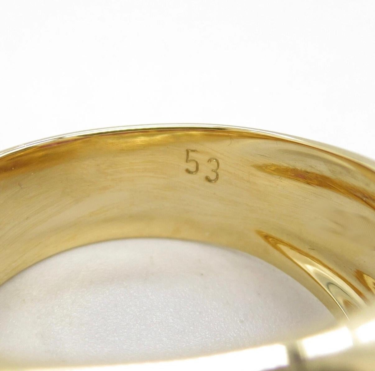 CARTIER 18k Yellow Gold & Baguette Ruby Cocktail Ring 1980s Vintage 1