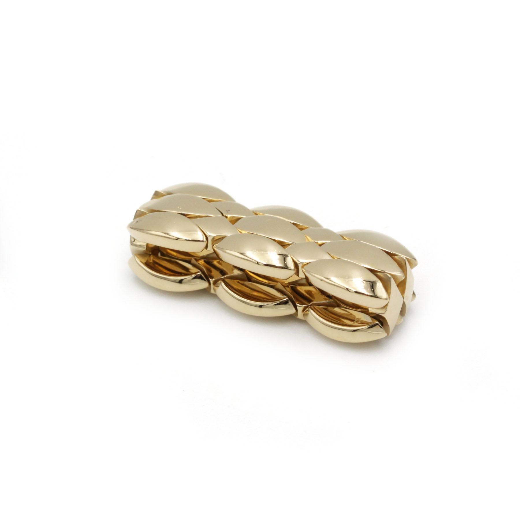 Women's Cartier 18K Yellow Gold Bandeau Band Ring, Size US 6¼ (FR 53) For Sale
