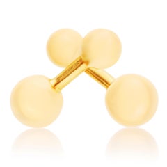Gemelli Cartier in oro giallo 18 carati con perline