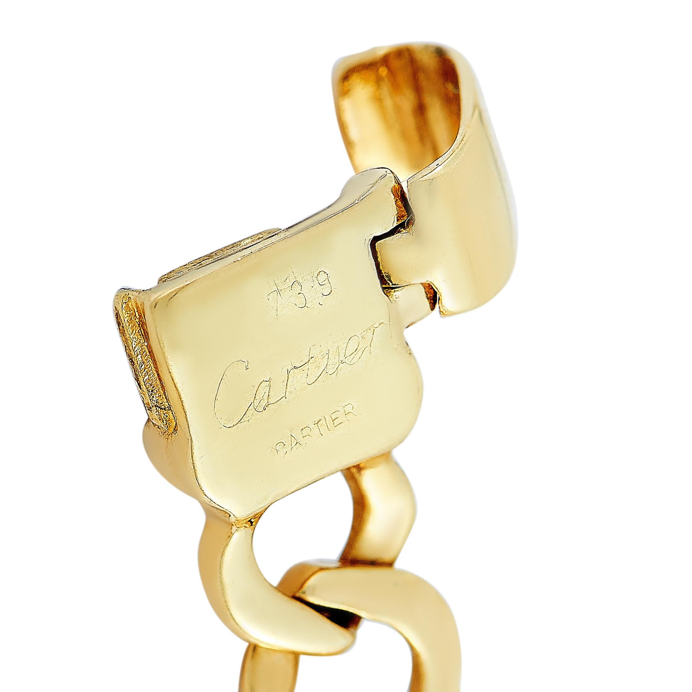 Women's Cartier 18 Karat Yellow Gold Bracelet