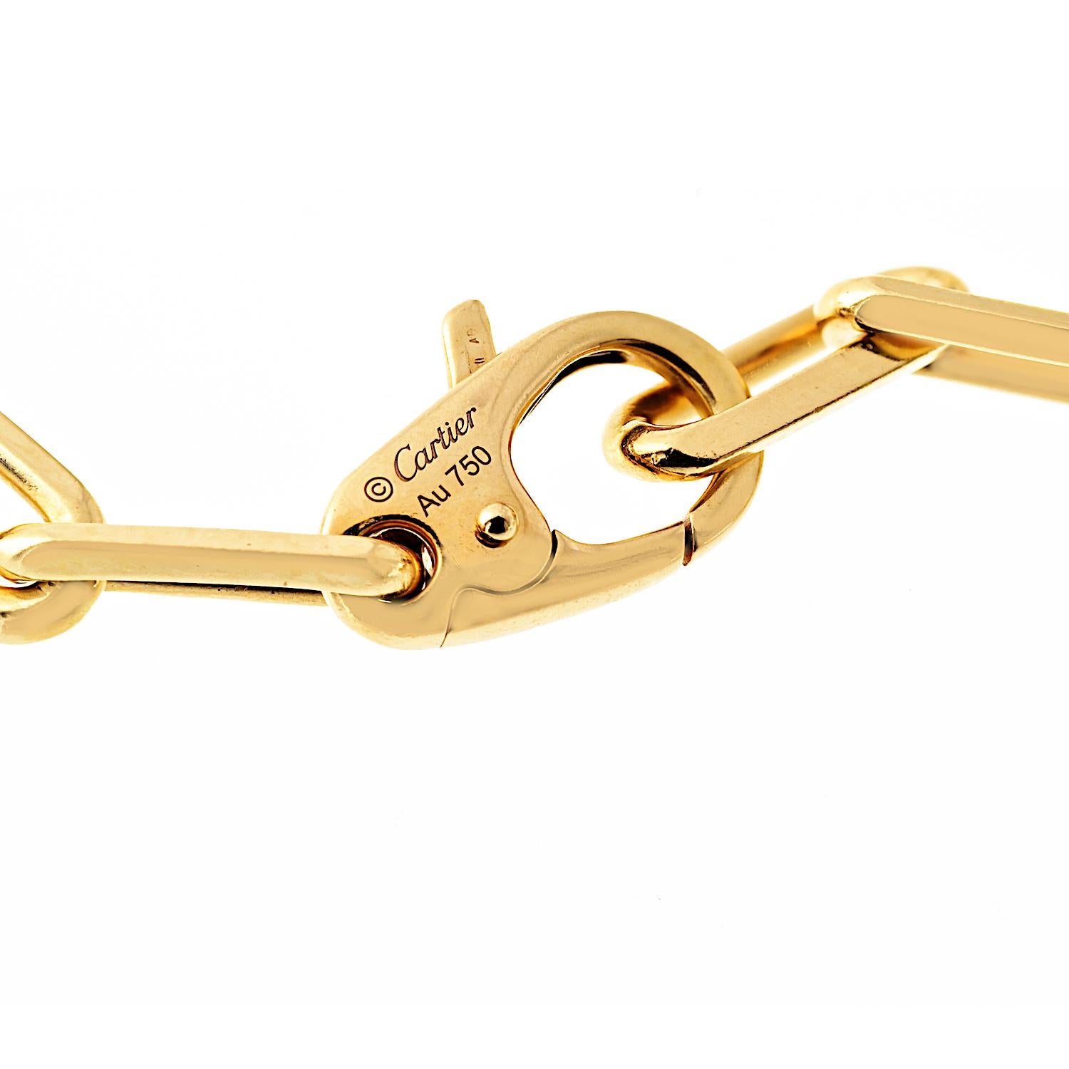 Women's Cartier 18K Yellow Gold Chain 18 Inches Necklace