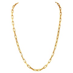 Cartier 18K Yellow Gold Chain 18 Inches Necklace