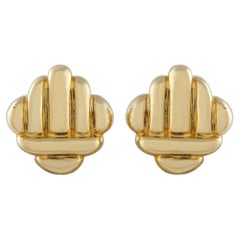Cartier 18K Yellow Gold Clip-On Earrings CA20-011326