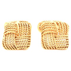 Cartier 18K Yellow Gold Cufflinks